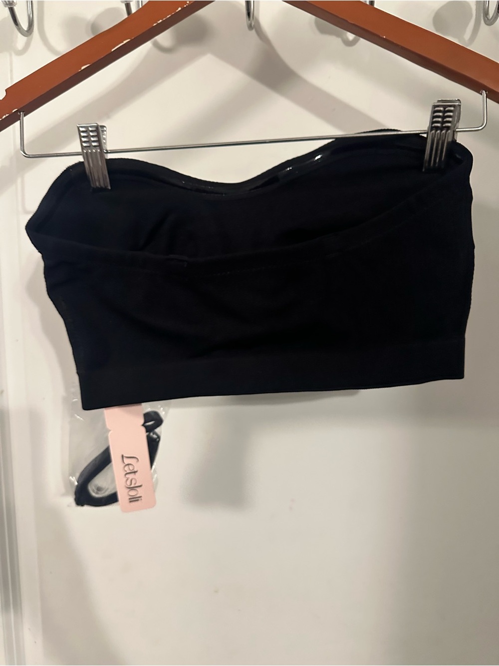 l*space Black Strapless Bandeau Top
